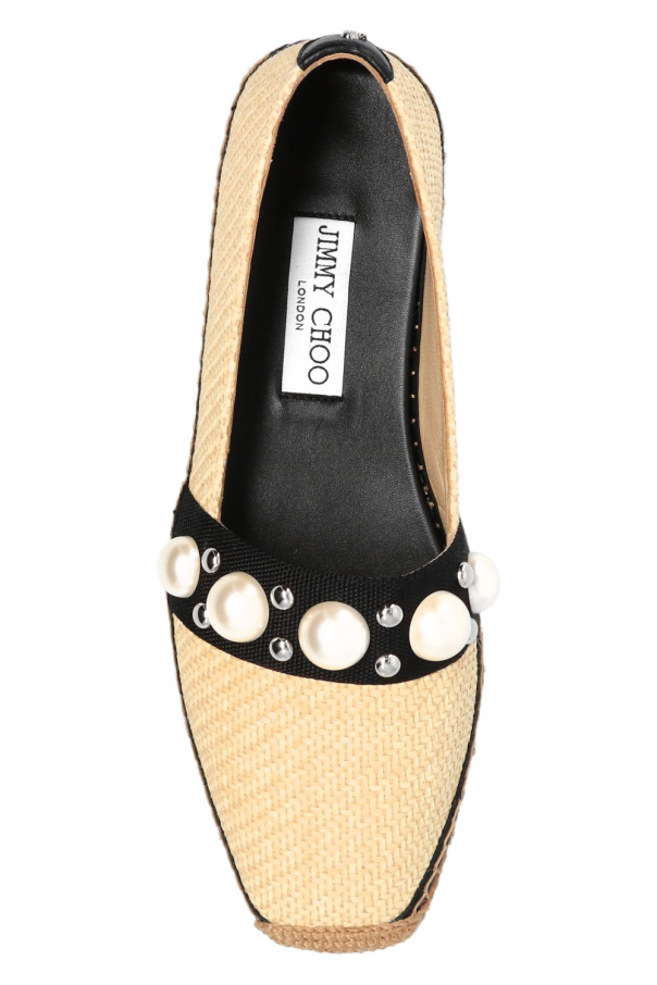 jimmy choo dru flat espadrilles